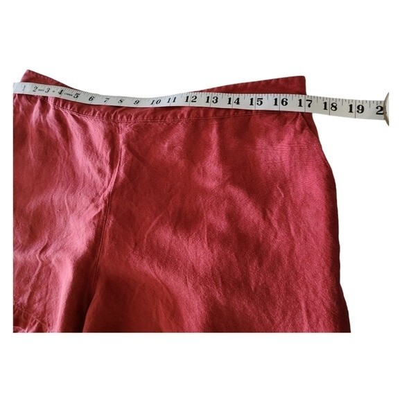 a new day High Waist Flat Front Pull-on Shorts Dark Orange Women Size L - Picture 6 of 6